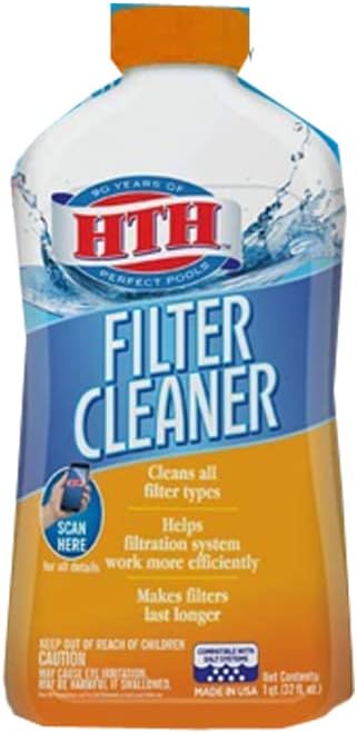 HTH 67025 Filter Cleaner Care for Swimming Pools, 1 qt