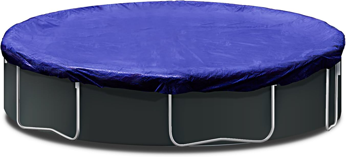 28Ft Heavy-Duty Round Pool Cover, Fit Pool Size 24 Ft, Superior Strength & Durability Round Winter Aboveground Pool Cover, Includes Winch and Cable for Easy Installation, Navy