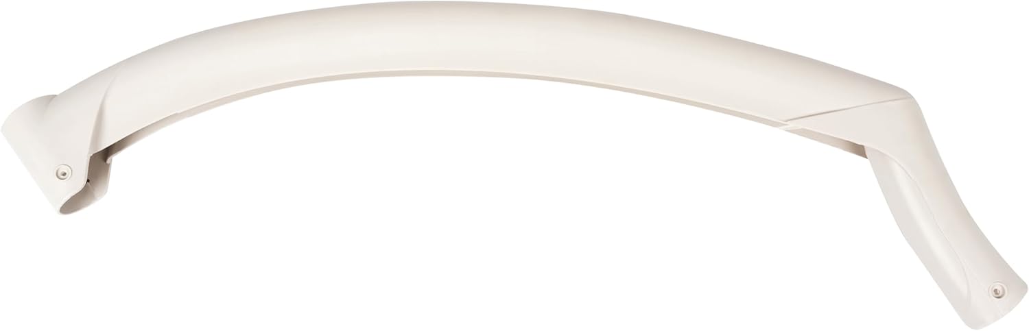 HECASA Swimming Handrail Fit for Above Ground Pools Pearl Handrail Ladder Step Swimming Pool White PP Plastic