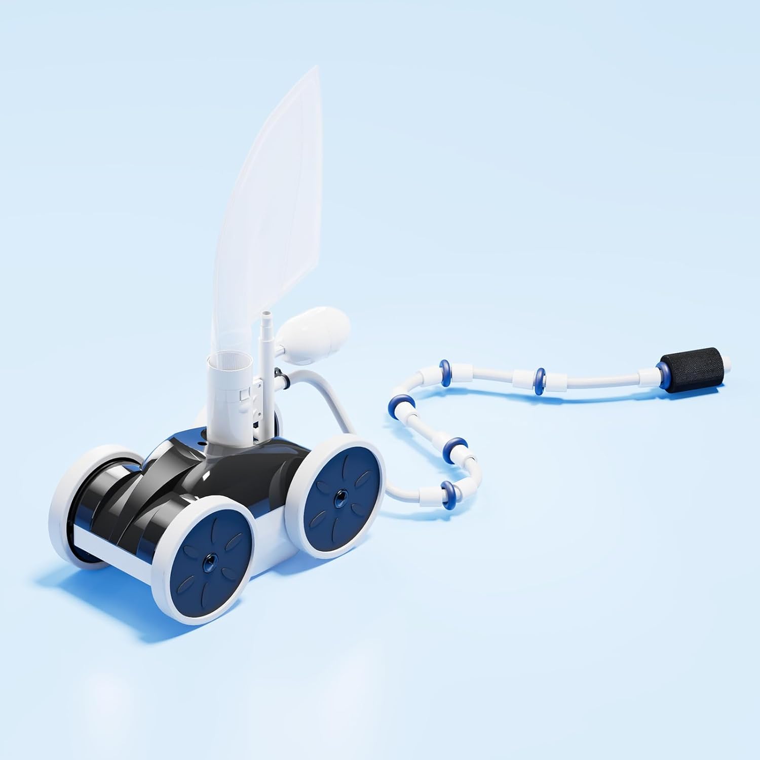 Pool Pressure Side Sweeper: Professional Solution for Cleaning Your Swimming Pool (Four Wheels Better Than Three)