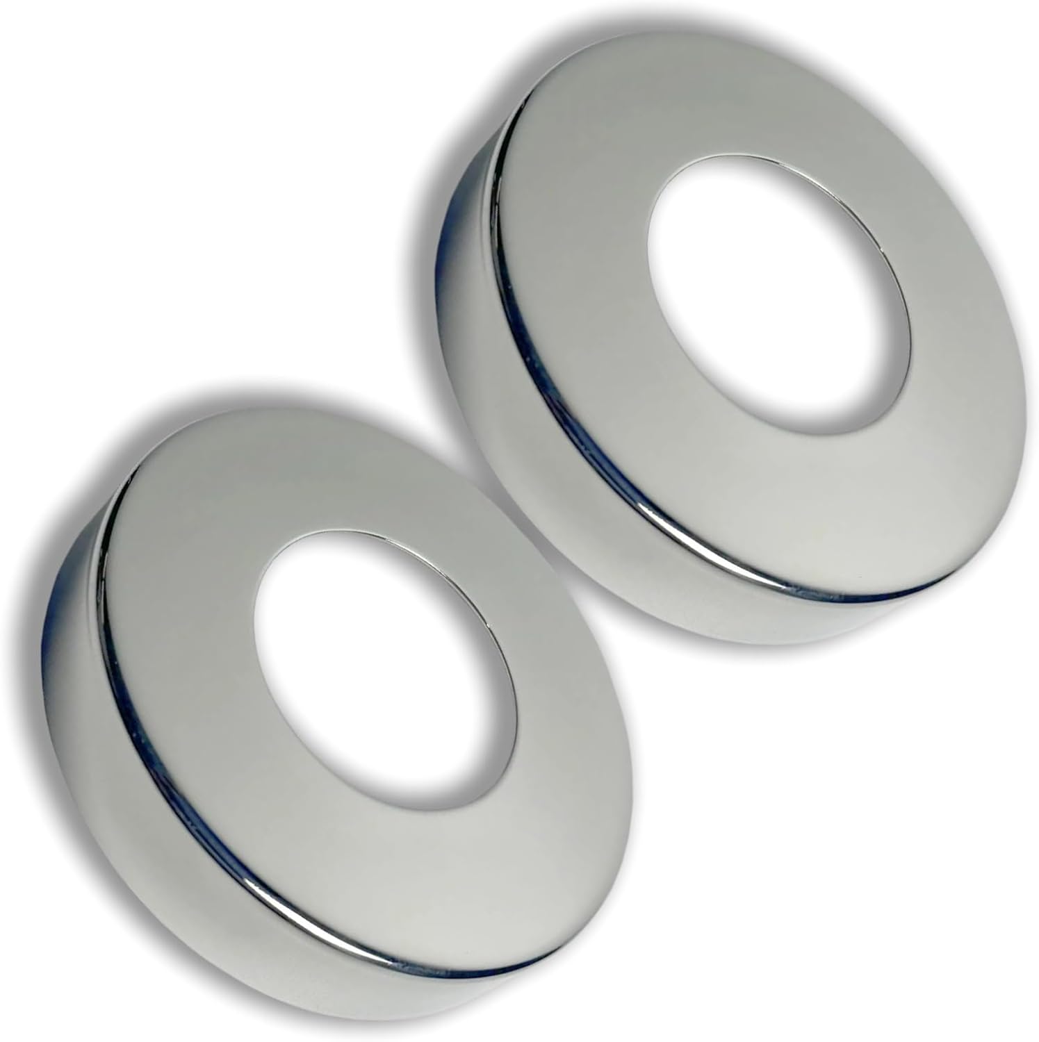 Upgrade 316 Stainless Steel Pool Ladder Escutcheon - Suitable for use on Saltwater Vessels Escutcheons Plates Fits for 1.9" Inner Diameter Tubing Covers for Inground Pools Thickness: 37mil 2 Pack