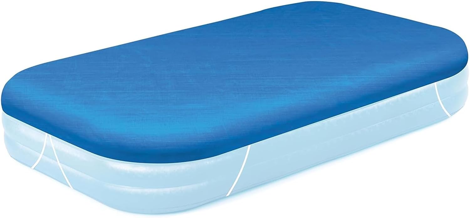Pool Cover | Rectangle Swimming Pool Cover with Heavy-Duty UV Protection, All-Weather Resistant Design & Secure Locking Straps – All-Season Debris Prevention for 6-10ft Pools