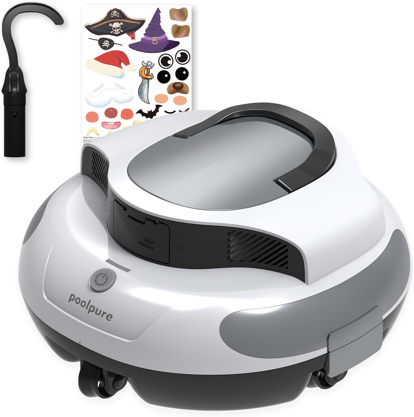 PoolPure Aquaguard SE II Cordless Robotic Pool Cleaner with 120-Mins Long-Lasting 5000mah Battery
