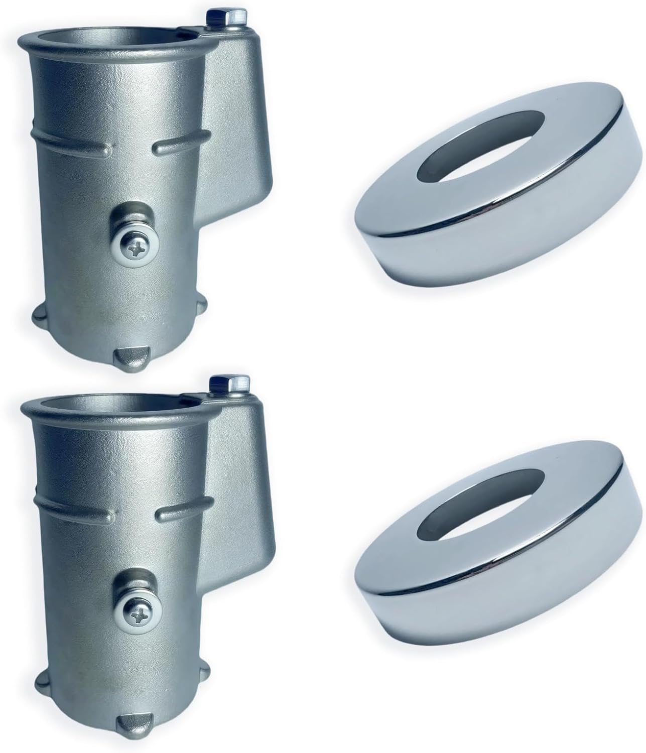316 Stainless Steel Anchor Bolt and Sheath Pool Guard Set, 4” Anchor Bolt for 1.90” OD Pipe, Pool Ladder Anchor Bolt (2 Sets)