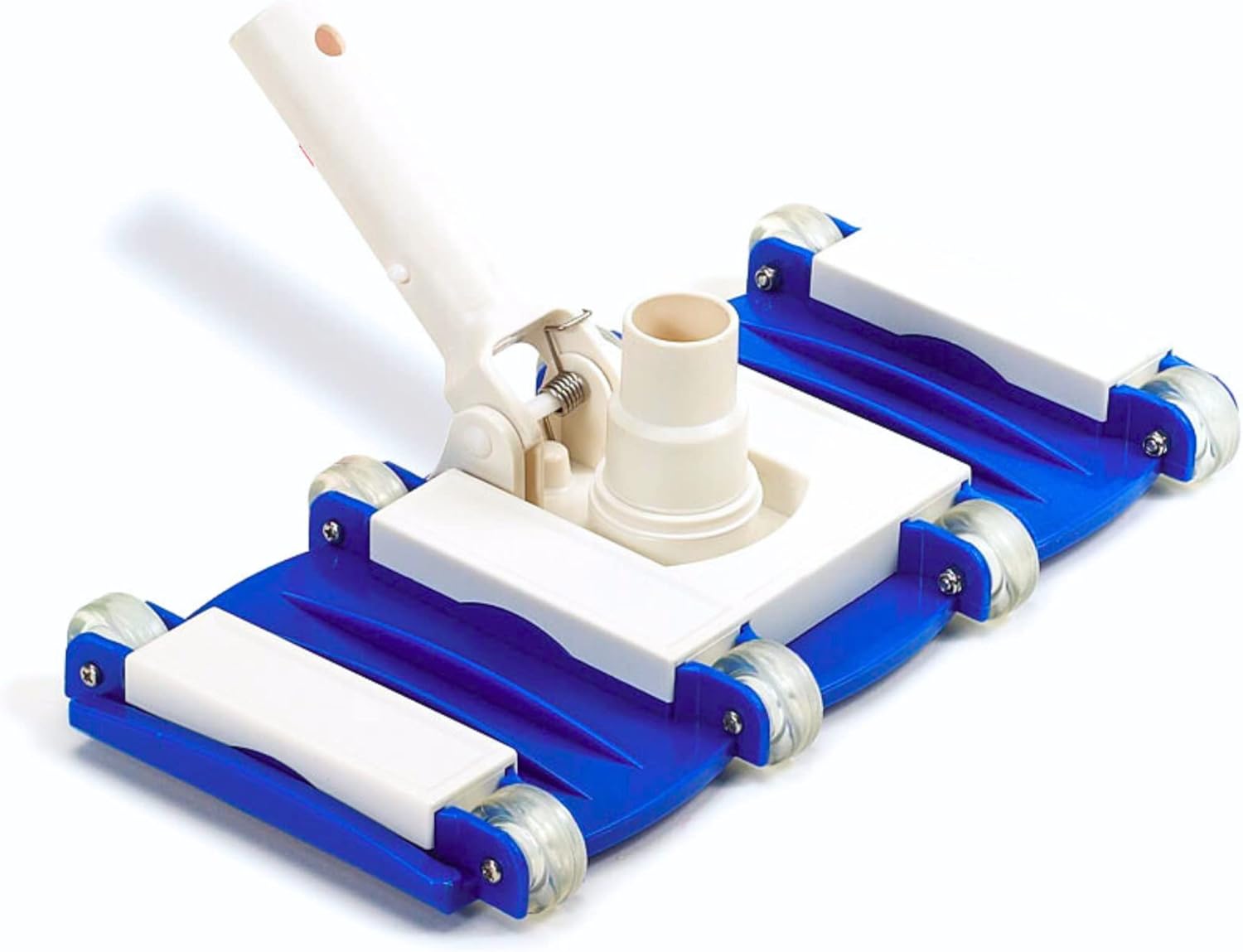 SWIMLINE HYDROTOOLS Manual Vacuum Head Attachment For Inground & Above Ground Pools |Weighted Flexible Swimming Pool Vac Head Rectangle Shape W/ Wheels| Swivel Hose 1-1/4 or 1-1/2’’| Clean 8150