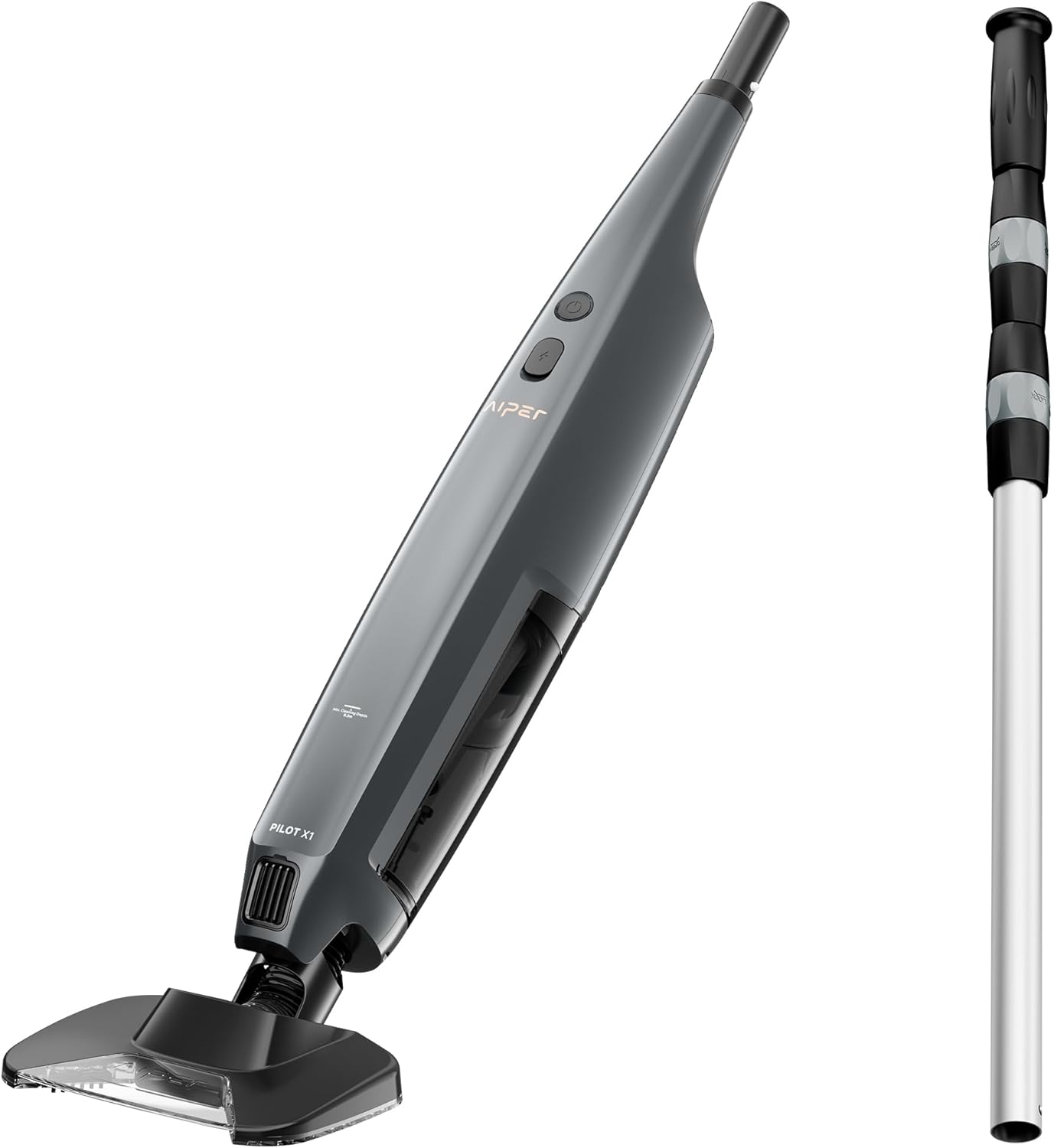 Aiper Pilot X1 Handheld Pool Vacuums, Cordless Cleaner for Inground & Above-Ground Pools, 21 GPM Suction, with Telescoping Pole & Dual Cleaning Modes