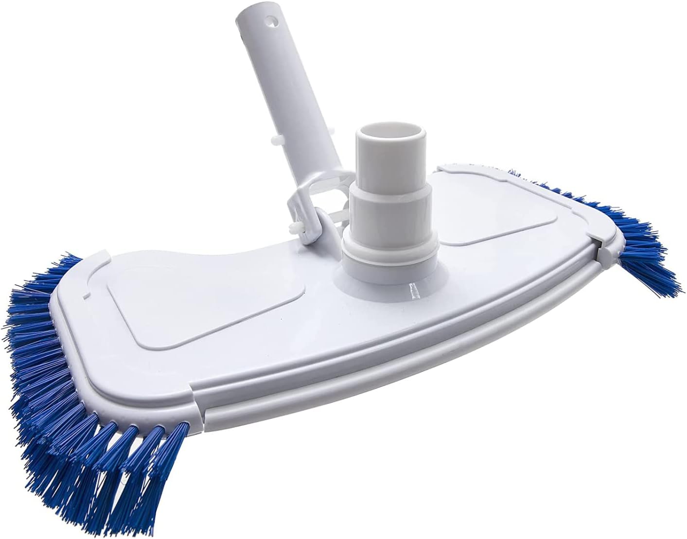 Swimming Pool Brush, 1-1/4" or 1-1/2" Swivel Hose Connection, Designed for Cleaning Walls, Tiles & Floors, EZ Clip Handle & Side Brushes, for Inground and Above Ground Pools