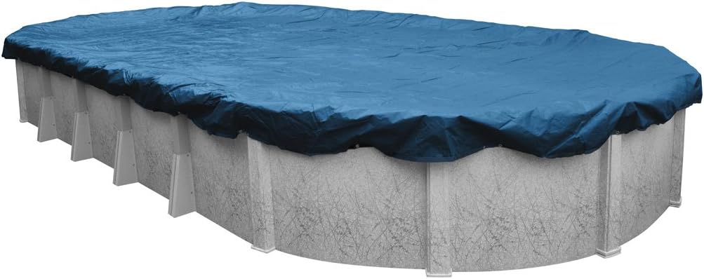 Robelle 361218-4K Pool Cover for Winter, Economy with 4 ft. Overlap, 12 x 18 ft Above Ground Pools