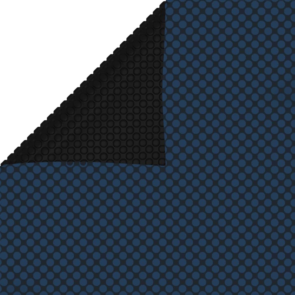 vidaXL Floating PE Solar Pool Film 383.9"x192.1" for Efficient Heating - Black and Blue - Ideal for Evaporation Reduction and Chemical Conservation