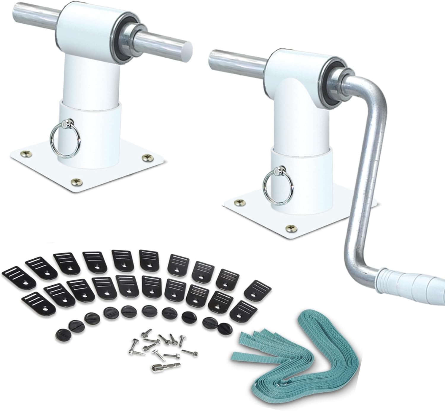 SWIMLINE HYDROTOOLS 50050 Premium Solar Reel System For Above Ground Swimming Pools | Durable | Non-Corrosive | Socket Mountable | With Straps & Hardware | Easy Cranking | TUBE KIT NOT INCLUDED