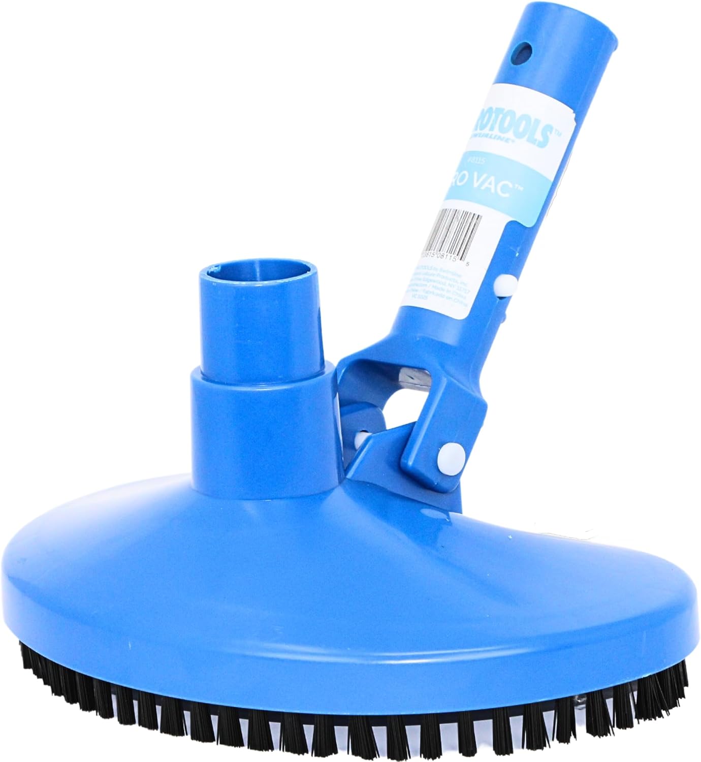 SWIMLINE HYDROTOOLS Manual Pool Vacuum Head Attachment For Inground & Above Ground Pools |Weighted Swimming Pool Vac Head Half Moon Crescent W/ Bristles| Hose 1-1/4 or 1-1/2’’|Clip Handle Clean Debris