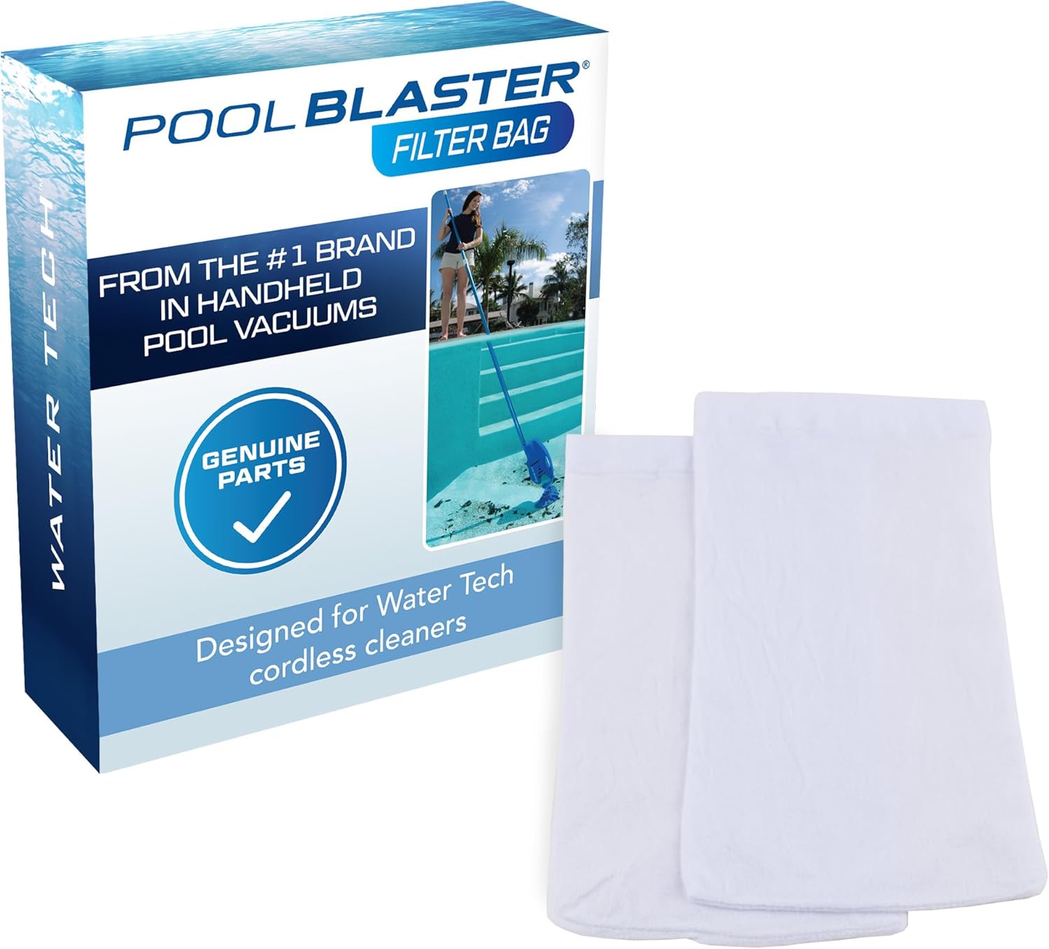 POOL BLASTER Genuine Microfilter Bags 5-Pack for Aqua Broom, Aqua Broom Ultra, Catfish, Catfish Ultra, Fusion PV-5, Hydro 100, iVac 250, iVac C2, Max, Max CG, Max HD, Millennium, Volt FX-4, Volt FX-8