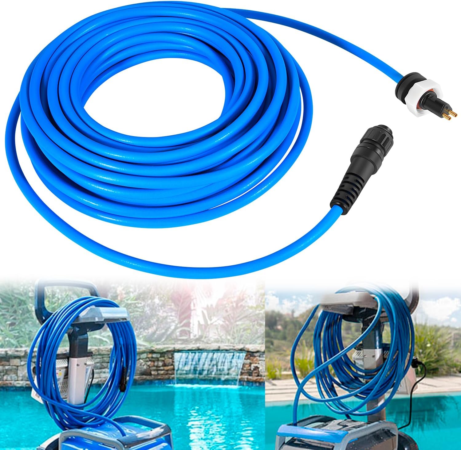 99958903-DIY Cable 2 Wire for Dolphin Maytronics Pool Cleaner S200, Active 20, Triton PS, Discovery, Quantum 60FT