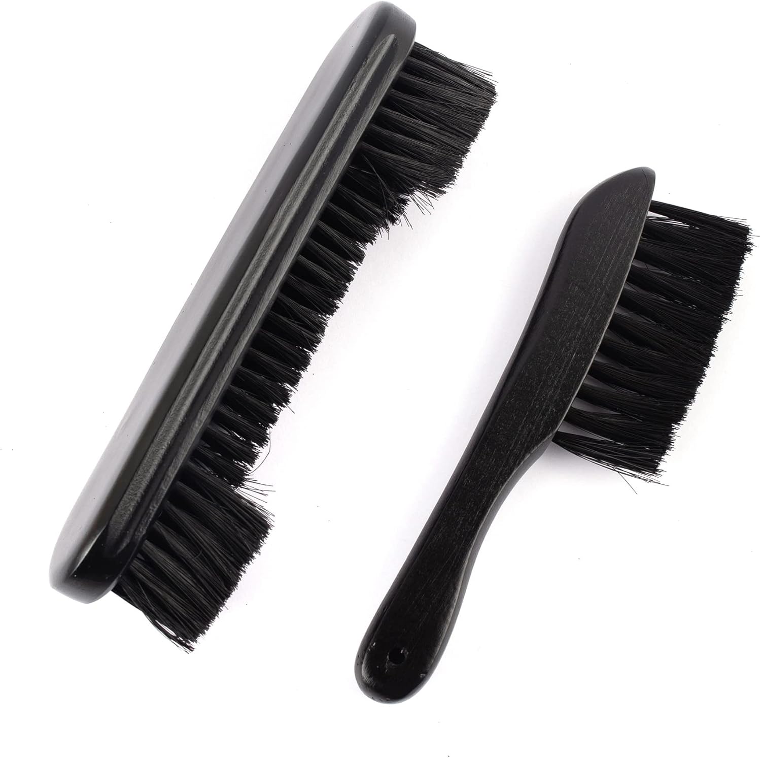 Framendino, Wooden Billiards Pool Table and Rail Brush Set Wood Billiard Cleaner Cleaning Tools Supplies (Black, 2 Pack)