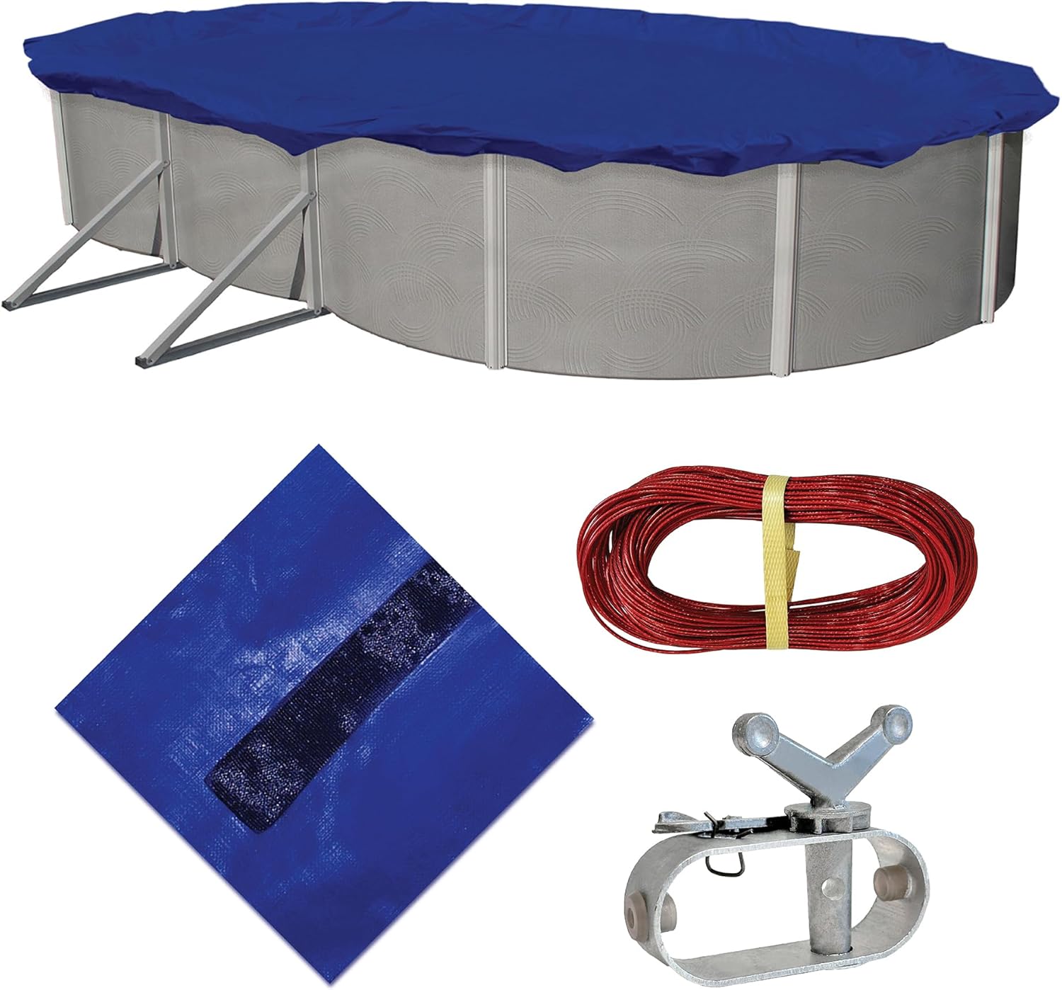 Blue Wave Gold 15-Year 18-ft x 34-ft Oval Above Ground Pool Winter Cover