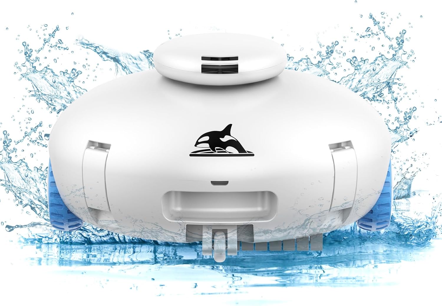 2025 Cordless Robotic Pool Vacuum, Pool Cleaner for Above Ground/Inground Pools - 7500mAh Battery, Lightweight, 140mins Runtime, Powerful Suction Pool Cleaner Vacuum for Flat-Bottom Swimming Pools