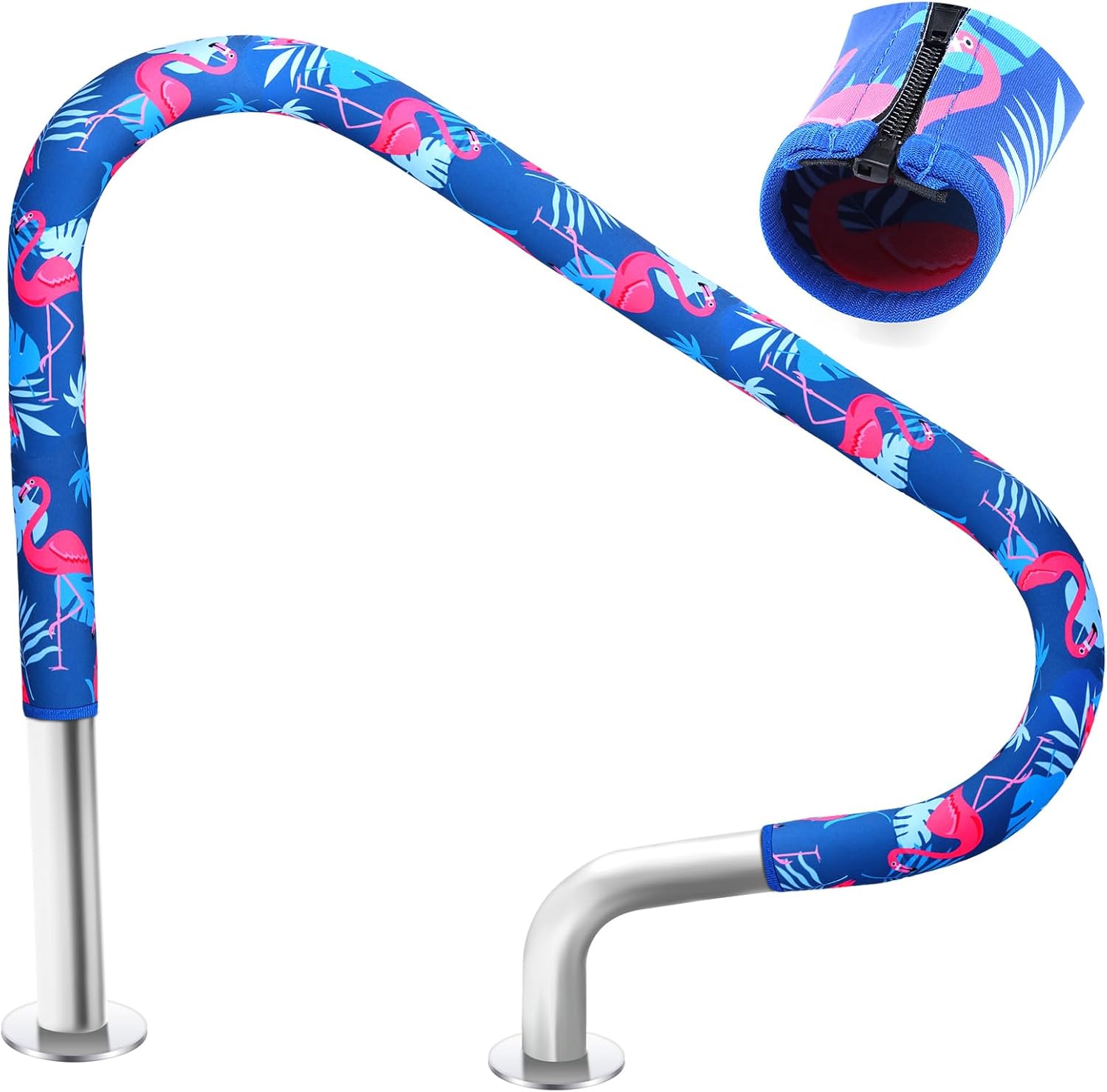 Junkin Pool Handrail Cover Swimming Pool Hand Rail Cover Slip Resistant Railing Blue Rail Grip for Swimming Hand Railing(10 ft)