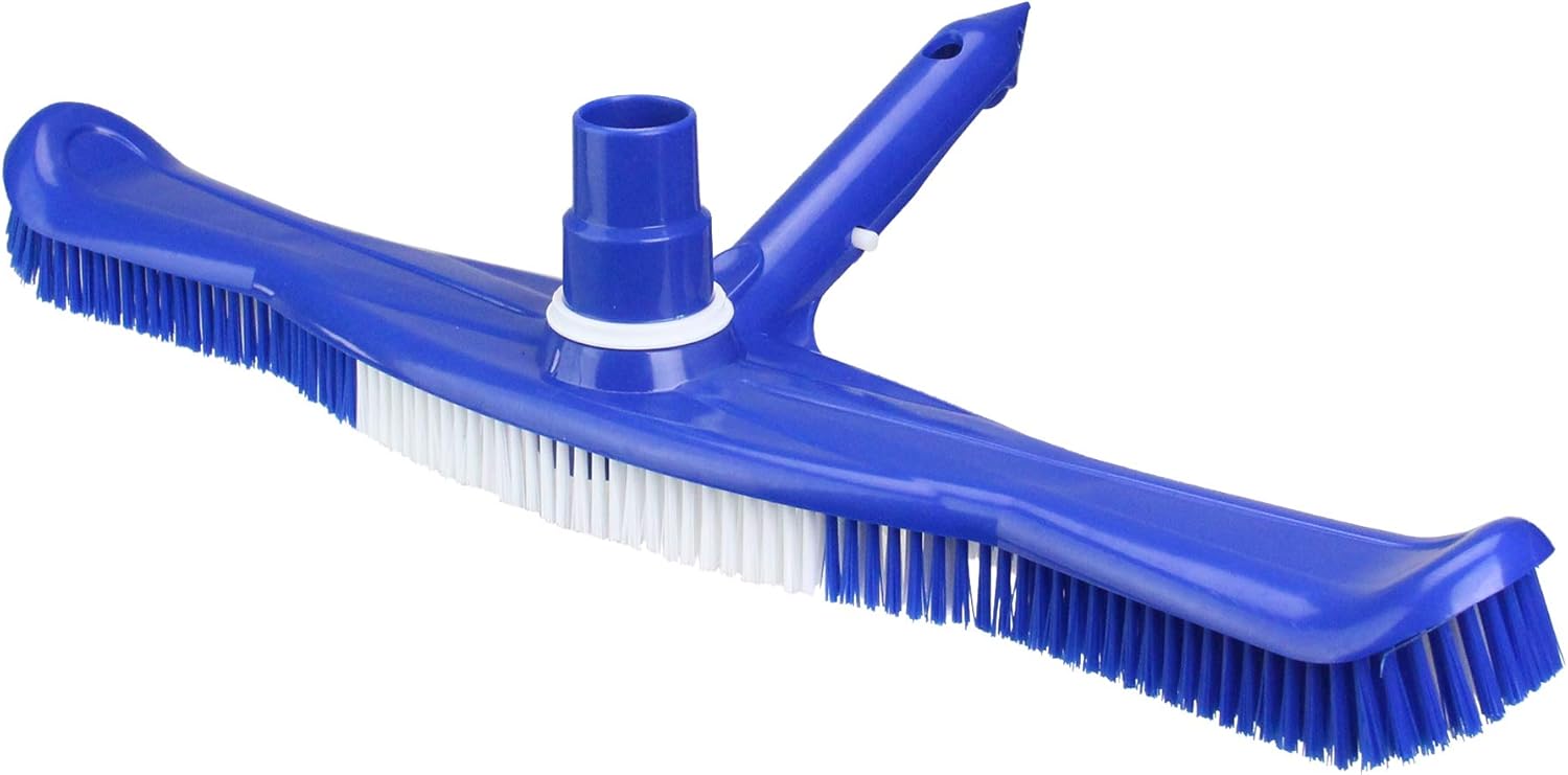 20" Blue Swimming Pool Vacuum Brush Head with Swivel