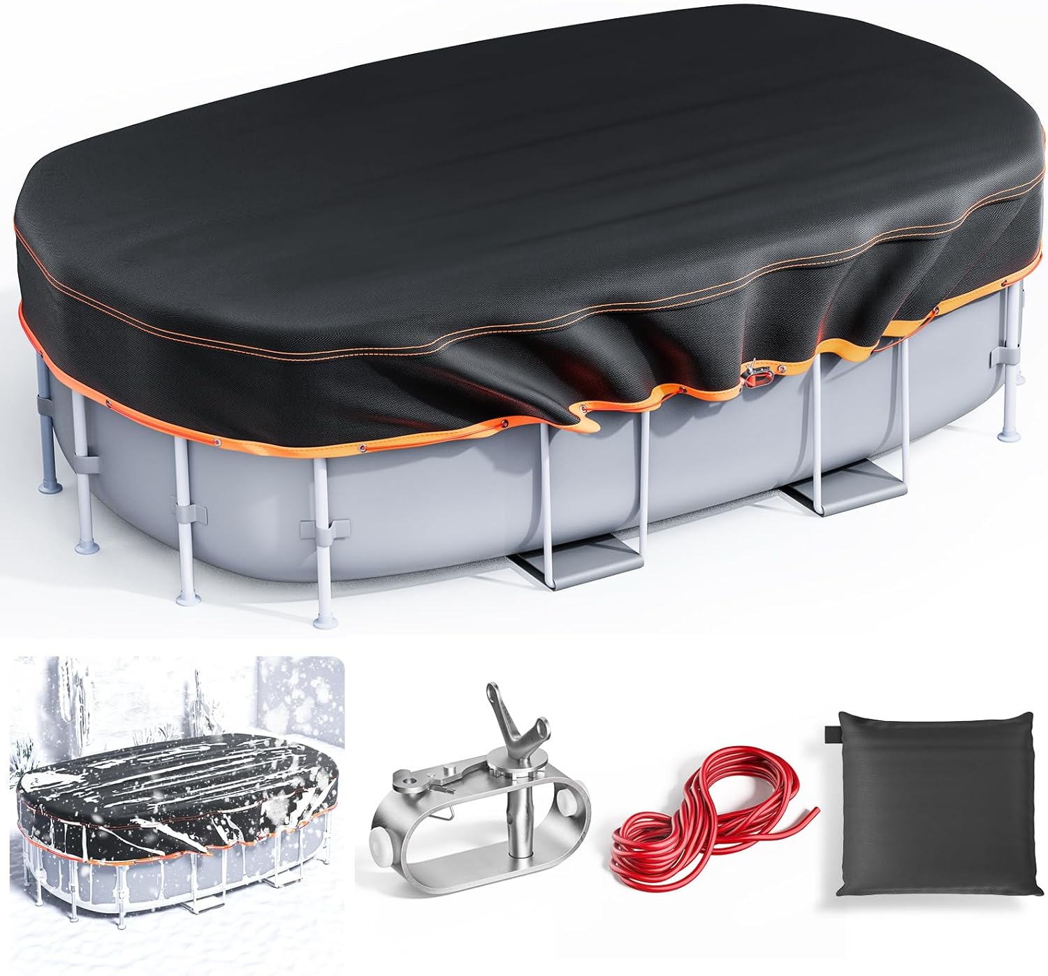 12x20FT Oval Pool Cover