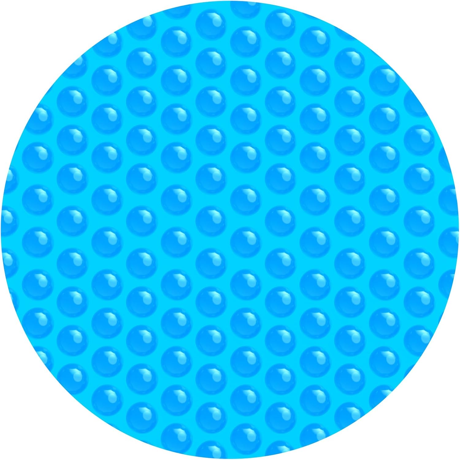 Abimars Thickened Solar Pool Cover, 16-mil 12 ft Round Pool Solar Blanket for Inground/Above Ground Pools, 1600 Series, Blue