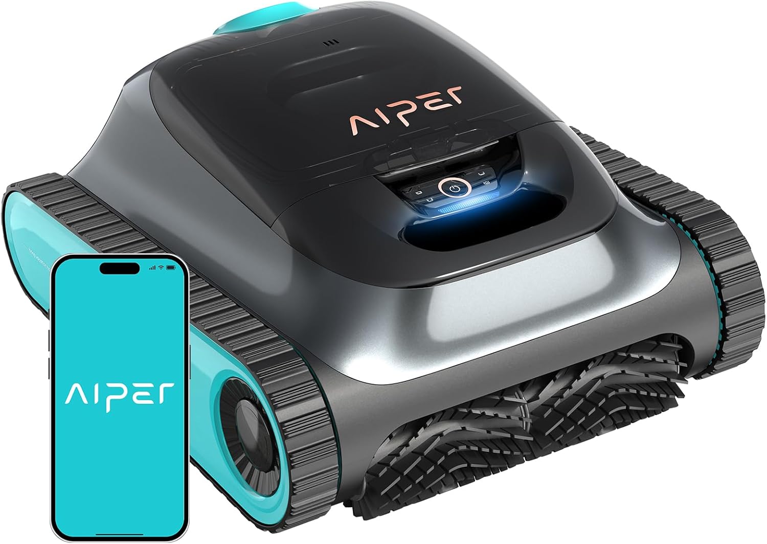Aiper Scuba S1 2025 Robotic Pool Cleaner,Wall & Waterline Cleaning,180-Min Battery Life, Ultra-fine Filtation, Smart Navigation, App Support