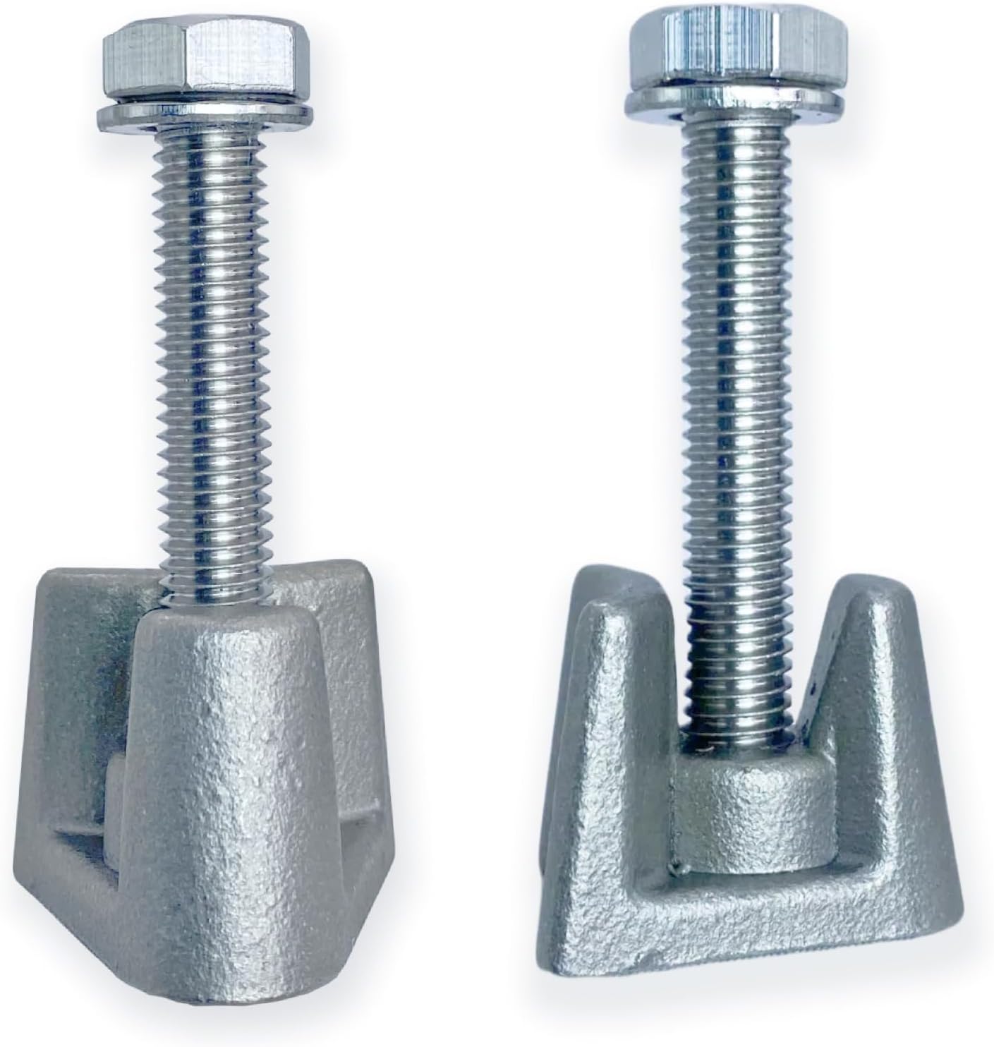 Corrosion Resistant 316 Stainless Steel Inground Pool Ladder Bolt and Wedge Assembly Replacement 2-Piece Set - Wedge - Bolt and Washers, PW-4c, for 4' Handrail Anchors