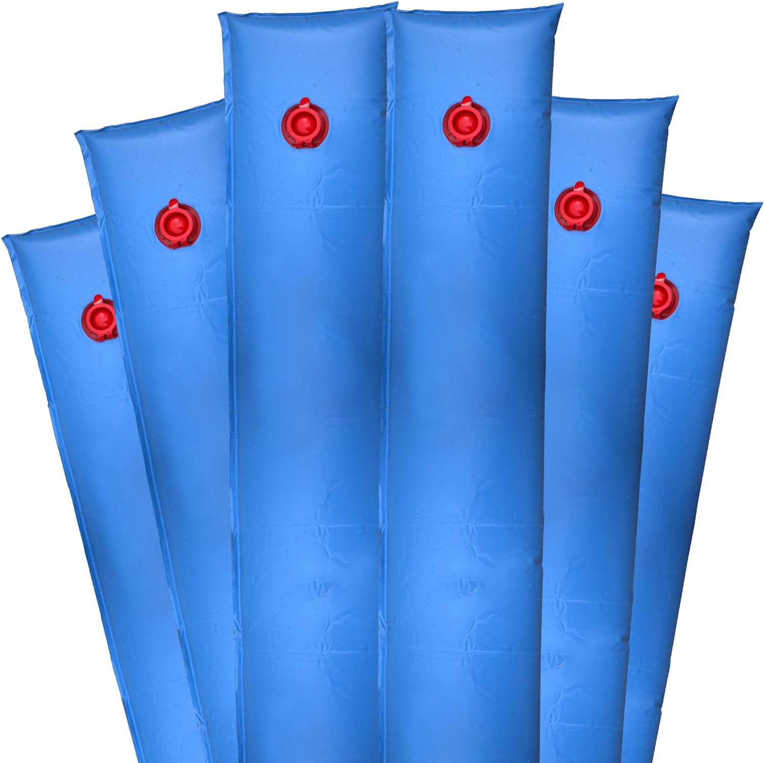 Robelle 3804--06 Pool Cover Weights, 6-Pack, 4 ft. Blue Single Chamber, 16 Gauge