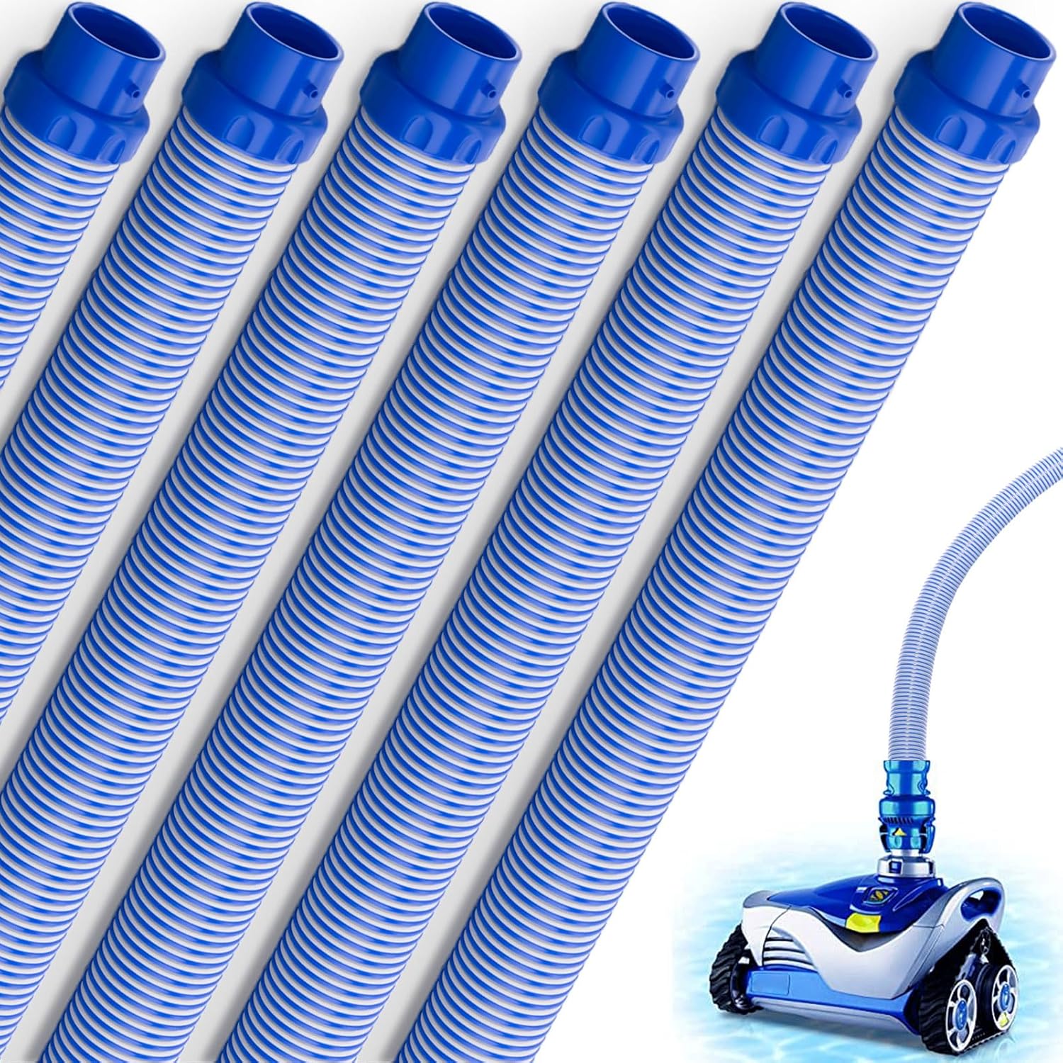 6 Pack R0527700 Pool Cleaner Hose, 39 Inch Twist Lock Hose Replacement Kit for Zodiac Baracuda Mx6 Mx8 T5 T3 X7 Pool Cleaner