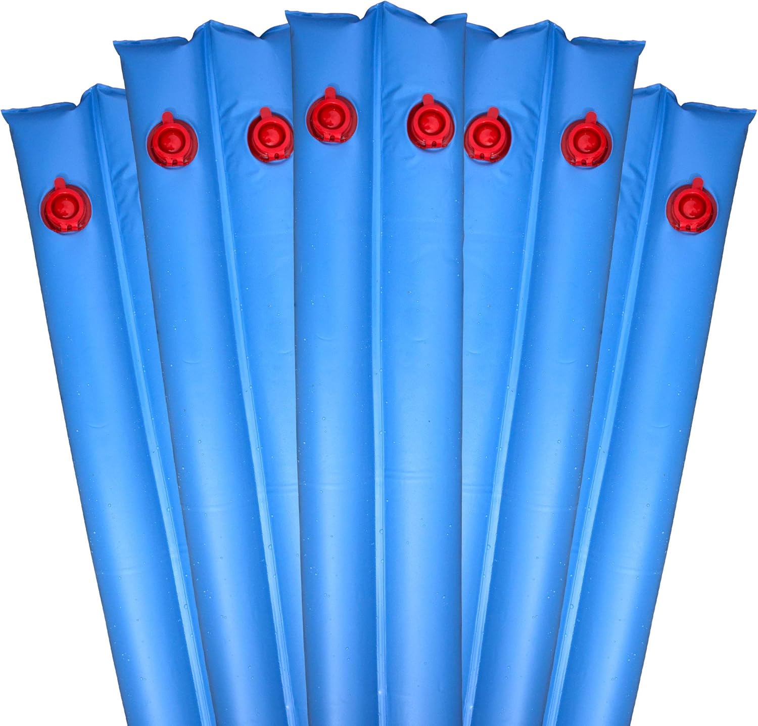 Pool Mate 1-3809-05A Pool Cover Water Bags, 5-Pack, 8 ft. Blue Double Chamber, 16 Gauge
