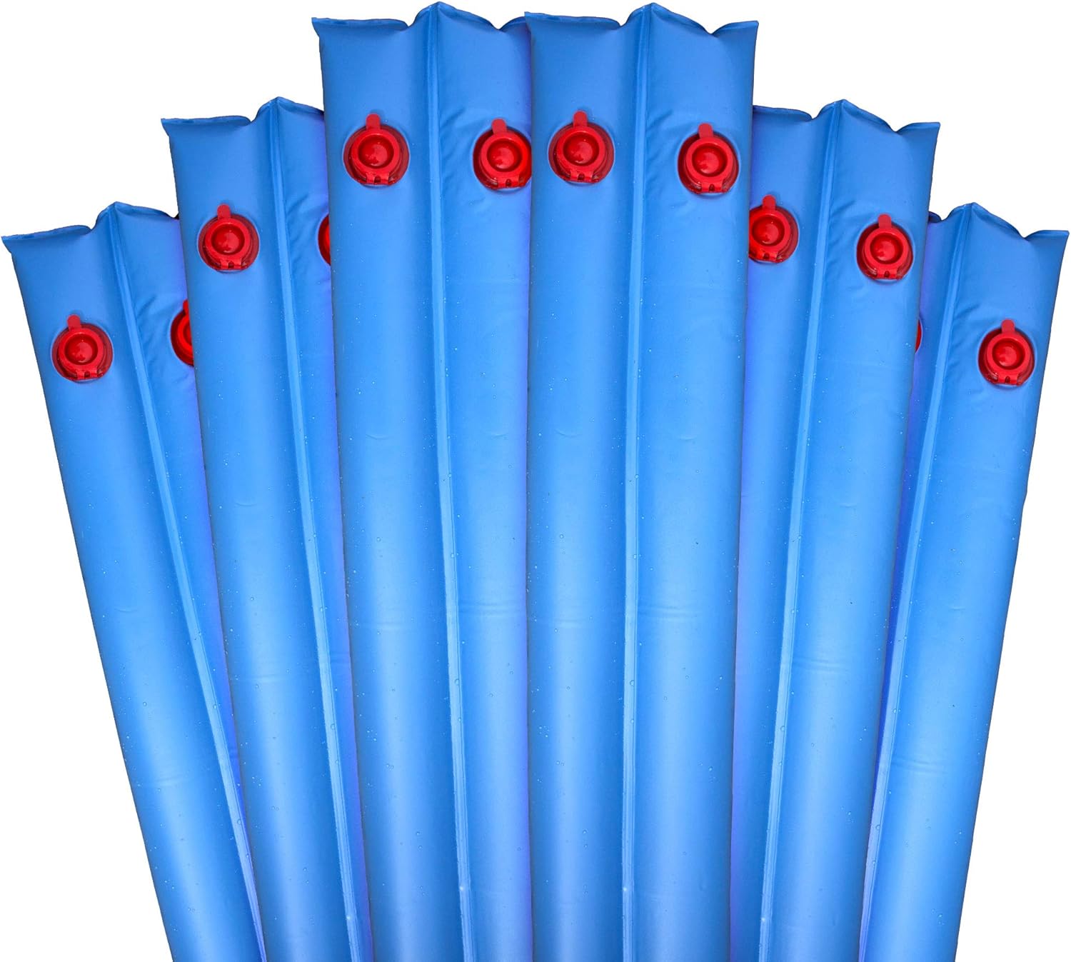 Robelle 3809--20-06 Pool Cover Weights, 6-Pack, 8 ft. Blue Double Chamber, 20 Gauge