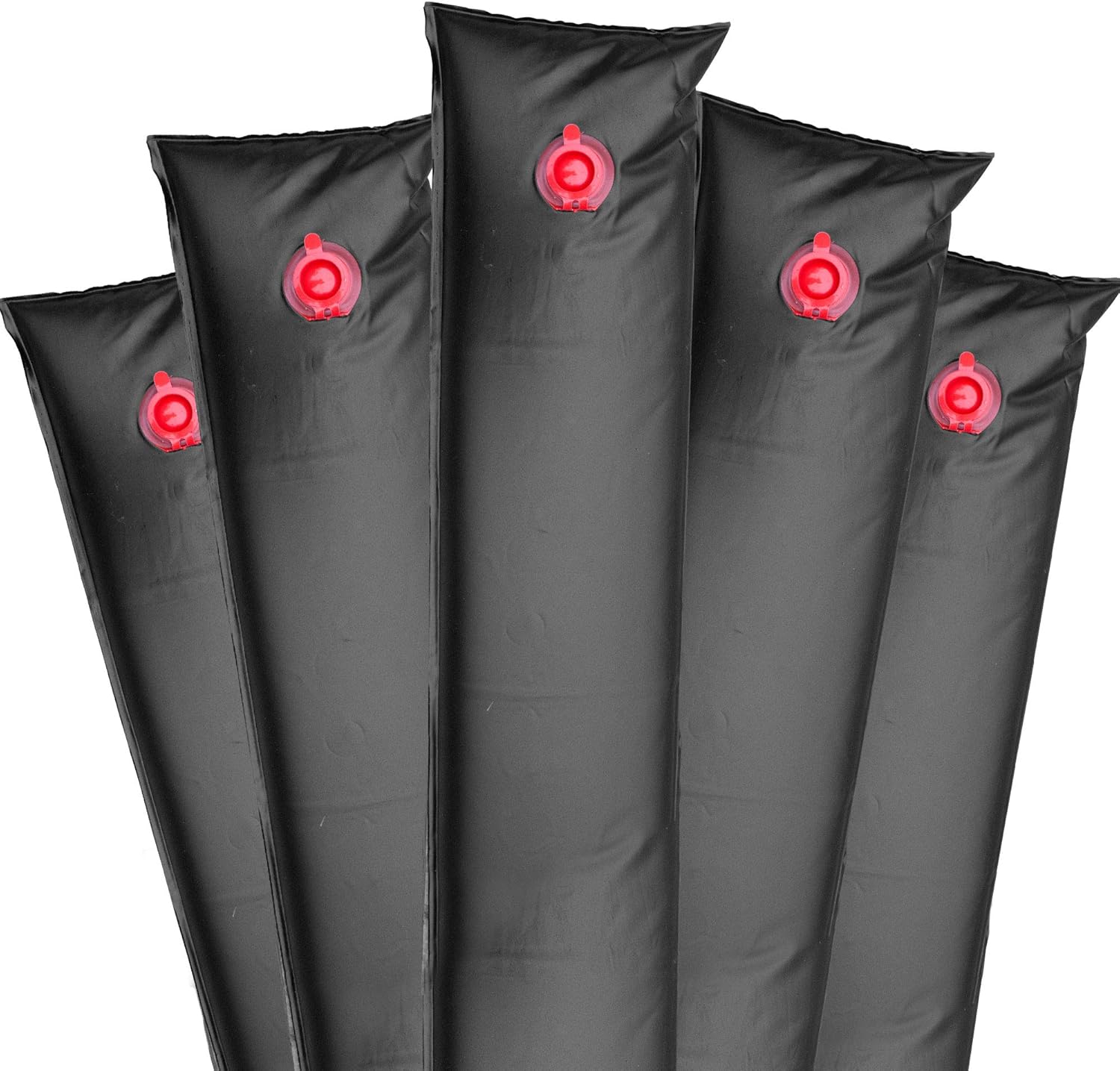 Pool Mate 1-3810-BLK-05BX Pool Cover Water Bags, 5-Pack, 10 ft. Black Single Chamber, 16 Gauge