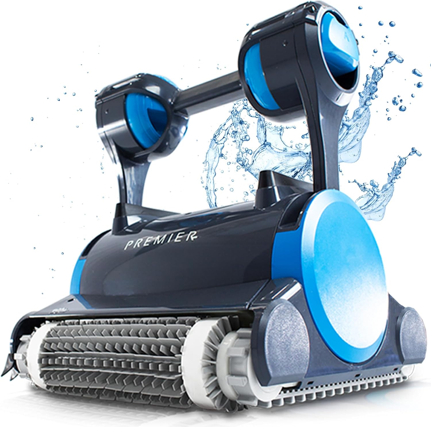 Dolphin Premier Robotic Pool Cleaner (2025 Model) with Multimedia, Oversized Leaf Bag, Standard & Ultrafine Filters, Weekly Timer, Waterline Cleaning & More — for In-ground Swimming Pools up to 50ft