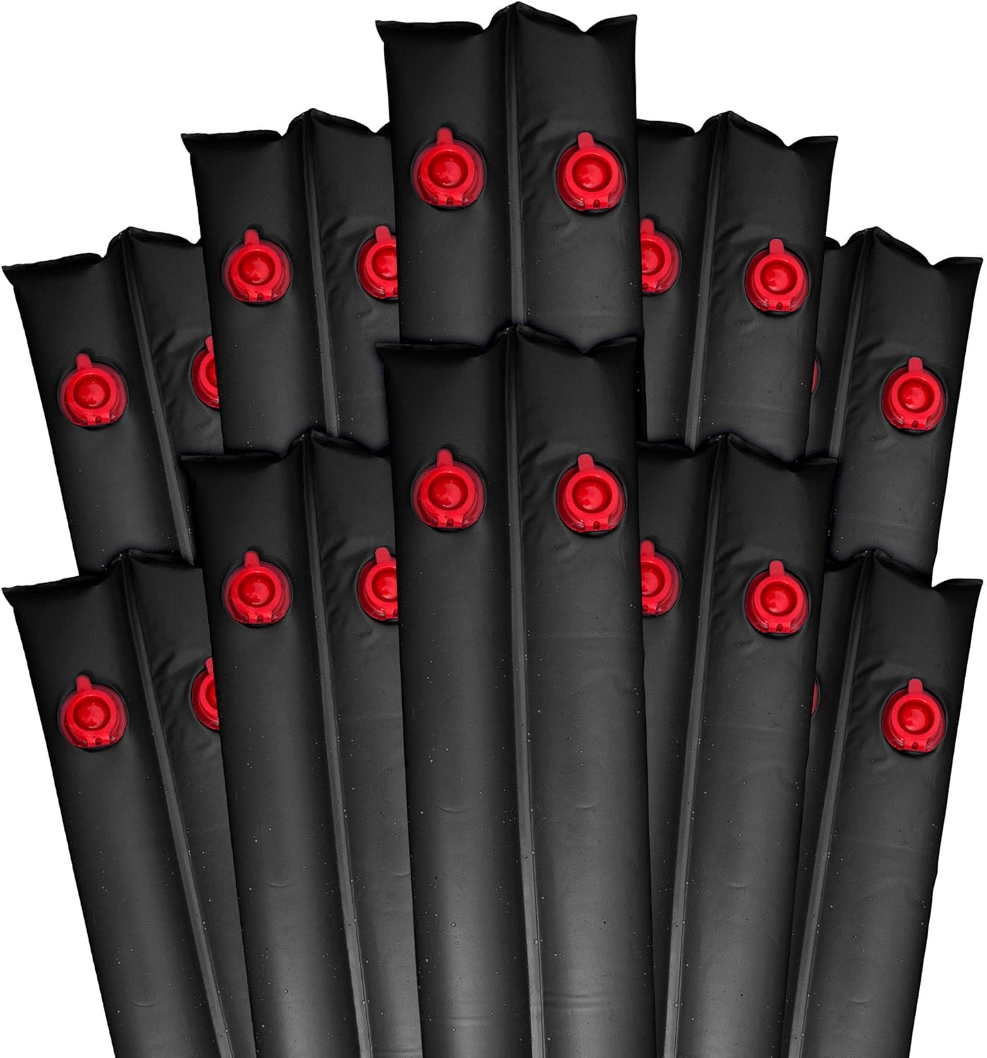 Pool Mate 1-3809--BLK-10 Pool Cover Water Bags, 10-Pack, 8 ft. Black Double Chamber, 16 Gauge
