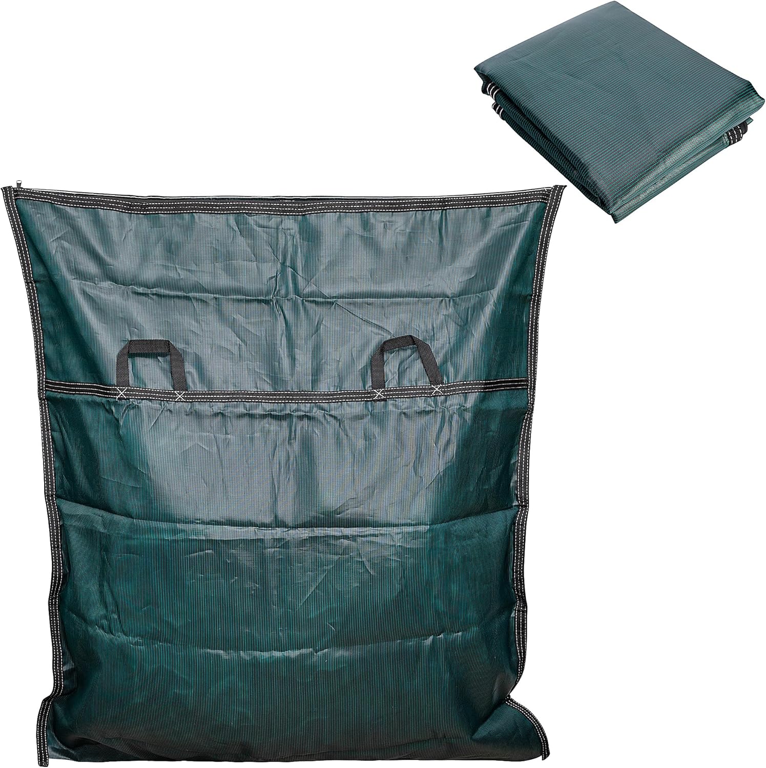 Adnee Pool Safety Cover Stowaway Bag with 4 Carry Handles,48x57 Inch Waterproof Pool Cover Storage Bag, Pool Cover Stowaway Bags for Pool Covers Packing